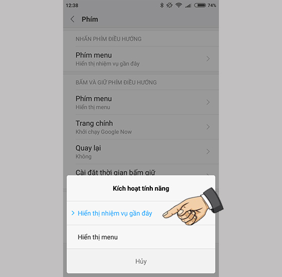 Tùy chọn tính năng